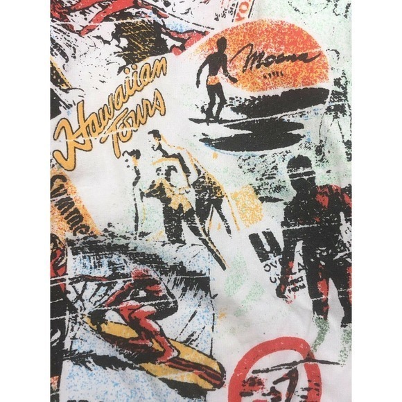 Boardshorts 14'' Length Surfer Hawaiian Size 30 in - Picture 9 of 10